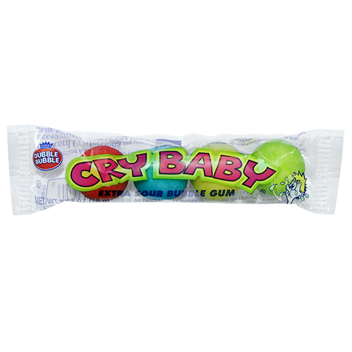 Dubble Bubble Cry Baby Extra Sour Gumball 4-Ball Tube 0.64 oz. - All ...