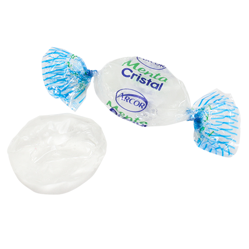 Arcor Crystal Mint Hard Candy 1 lb. Bulk Tub
