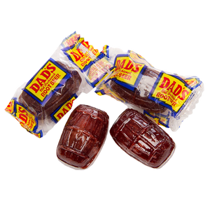 All City Candy Dad's Root Beer Barrels Hard Candy - 3 LB Bulk Bag Bulk Wrapped Washburn Candy For fresh candy and great service, visit www.allcitycandy.com
