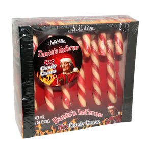For fresh candy and great service, visit www.allcitycandy.com - Archie McPhee Dante's Inferno Candy Canes - 3.08 oz. - 6 Count