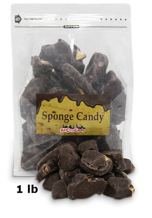 Dark Chocolate Sponge Candy - Bulk Bags - For fresh candy and great service, visit www.allcitycandy.com