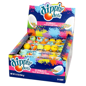 Dippin Dots Filled Gumballs count Tube