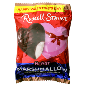 For fresh candy and great service, visit www.allcitycandy.com - Russell Stover Dark Chocolate Marshmallow Heart 1.3 oz.