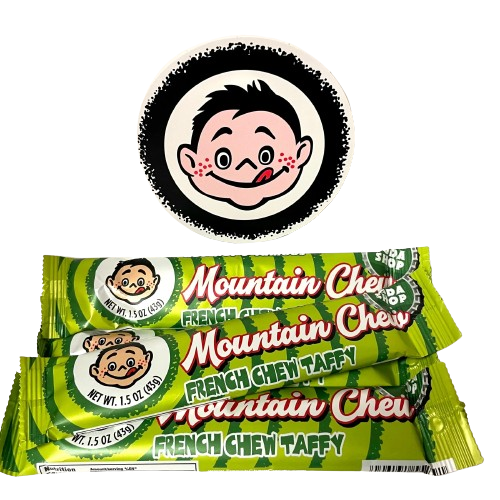 Doscher's French Chew Mountain Chew Soda Taffy Bar 1.5 oz. - For fresh candy and great service, visit www.allcitycandy.com