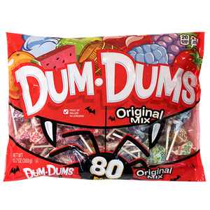 Dum Dum Halloween Original Mix 80 Count 13.7 oz. Bag - For fresh candy and great service, visit www.allcitycandy.com