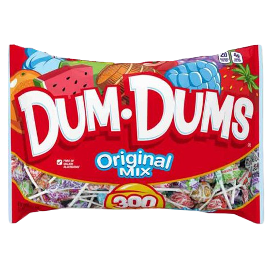 All City Candy Dum Dum Original Pops - 300 Count Bag Spangler For fresh candy and great service, visit www.allcitycandy.com