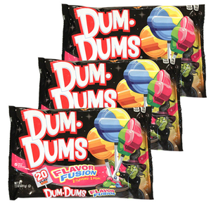 Dum Dums Flavor Fusion Halloween Flat Pops 7.1 oz. Bag