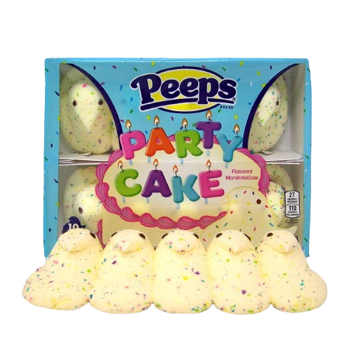 All City Candy Peeps Party Cake Marshmallow Chicks 10 Chicks - 1 Pack Just Born Inc For fresh candy and great service, visit www.allcitycandy.com