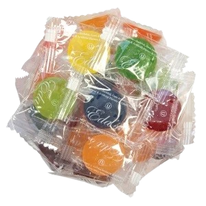 Eda's Sugar Free Assorted Fruit Buttons 2 lb. Bulk Bag - For fresh candy and great service, visit www.allcitycandy.com