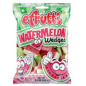 All City Candy efrutti Watermelon Wedges Gummi Candy 3.5 oz. Bag Gummi efrutti For fresh candy and great service, visit www.allcitycandy.com