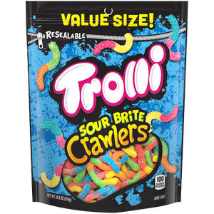 Trolli Sour Brite Crawlers Value Size 28.8 oz. Bag - For fresh candy and great service, visit www.allcitycandy.com