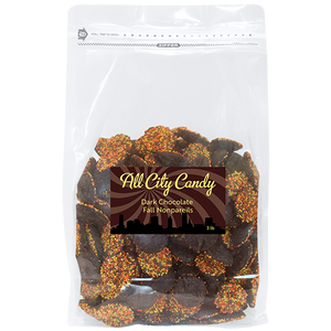 Reppert's Dark Chocolate Fall Nonpareils - Bulk Bags - Visit www.allcitycandy.com for great candy and delicious treats! 