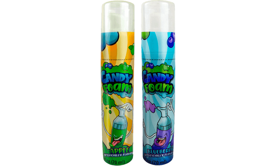 Raindrops Sour Candy Foam 2.37 oz. Bottle - For fresh candy and great service, visit www.allcitycandy.com