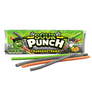 Sour Punch Frankenstraws 3.2 oz. Tray - Visit www.allcitycandy.com for great candy, service and delicious treats.