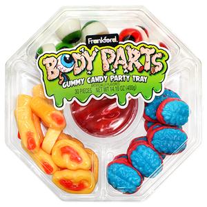 Frankford Body Parts Gummy Candy Party Tray 14.10 oz. -  For fresh candy and great service, visit www.allcitycandy.com