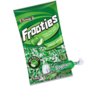 All City Candy Frooties Green Apple Chewy Candy - 2.42 LB Bulk Bag Bulk Wrapped Tootsie Roll Industries For fresh candy and great service, visit www.allcitycandy.com