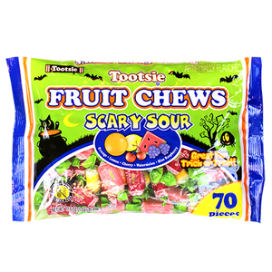  Tootsie Fruit Chews Scary Sour 70 count 17.5 oz. Bag - For fresh candy and great service, visit www.allcitycandy.com