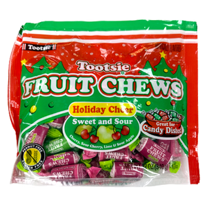 Tootsie Roll Fruit Chews Sweet and Sour Holiday Cheer 12 oz. Bag - For fresh candy and great service, visit www.allcitycandy.com