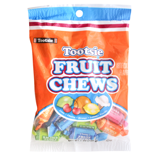 Tootsie Fruit Chews 7 oz. Bag - For fresh candy and great service, visit www.allcitycandy.com