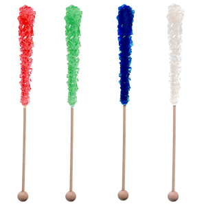 Giant Rock Candy Stick Holiday Edition 1.94 oz. - Visit www.allcitycandy.com for great candy, service and delicious treats.