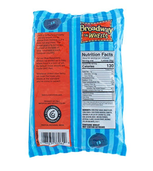 Gerrit's Broadway on Wheels Blue Raspberry 4.4 lb. Bulk Bag - Visit www.allcitycandy.com for great candy, service and delicious treats.
