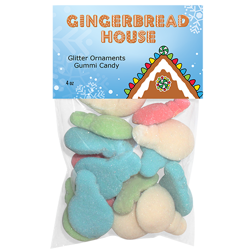 All City Candy Gingerbread House Candy 4 oz. Bag Holiday Lights Jelly Candy - For fresh candy and great service, visit www.allcitycandy.com