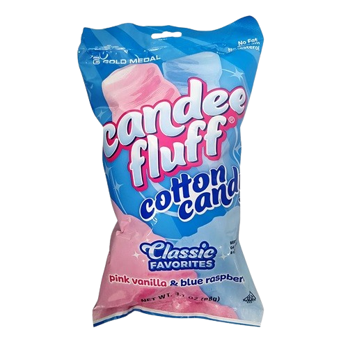 Gold Medal Candee Fluff Cotton Candy 3.1 oz. Bag - Visit www.allcitycandy.com for fresh candy and great service.