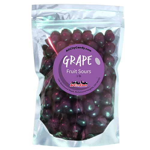 Grape Fruit Sours Balls Candy - Bulk Bags - All City Candy Grape Fruit Sours Balls Candy - Bulk Bags - All City Candy