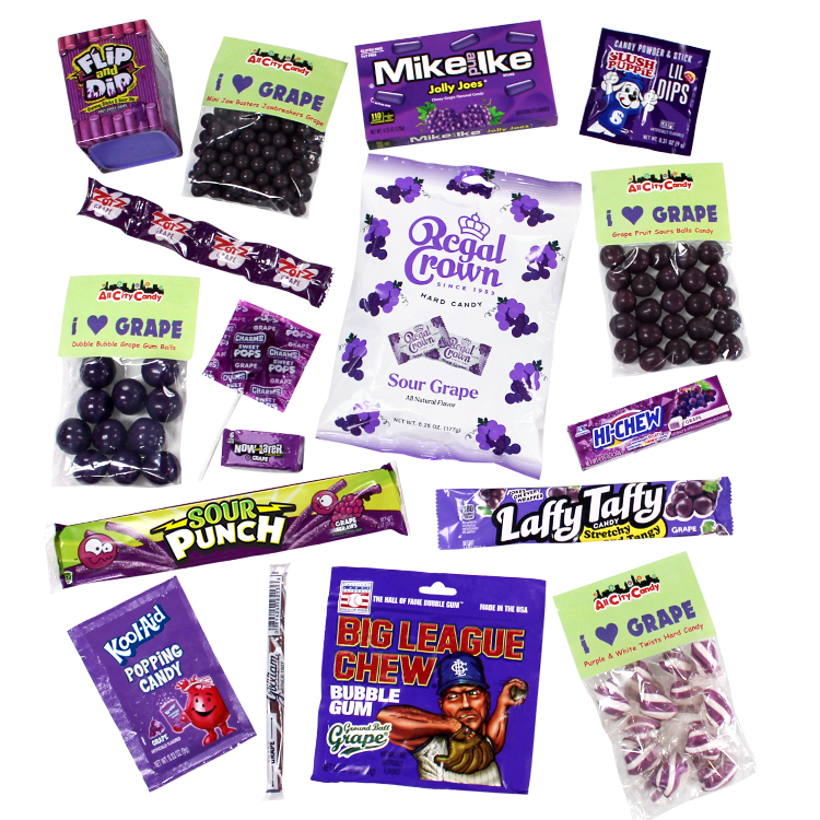 I ️ Grape Candy Assortment Box – Mega Curated Collection Shipped - All ...