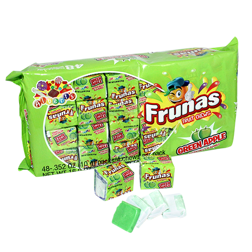 All City Candy Frunas Green Apple Fruit Chews - Pack of 48 Chewy Albert's Candy For fresh candy and great service, visit www.allcitycandy.com