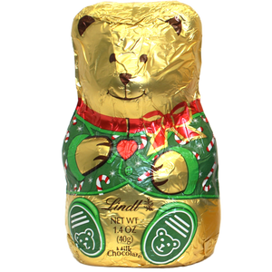 Lindt Milk Chocolate Teddy Bear in Assorted Pajamas 1.4 oz. - For fresh candy and great service, visit www.allcitycandy.com