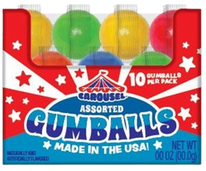 Carousel Assorted Gumballs