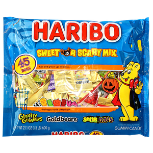 Haribo Sweet or Scary Mix Treat Pack 45 Count For fresh candy and great service, visit www.allcitycandy.com