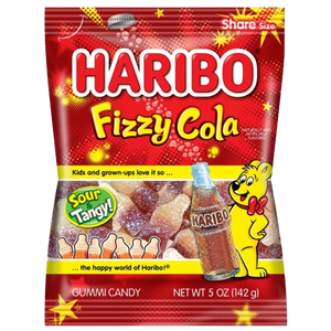All City Candy Haribo Fizzy Cola Gummi Candy - 5-oz. Peg Bag Gummi Haribo Candy For fresh candy and great service, visit www.allcitycandy.com