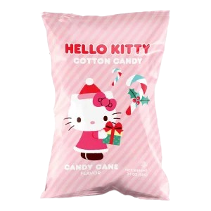 Hello Kitty Candy Cane Cotton Candy 3.1 oz. Bag
