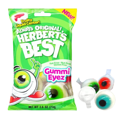 All City Candy Herbert's Best Gummi Eyez 2.6 oz. Bag Gummi efrutti For fresh candy and great service, visit www.allcitycandy.com