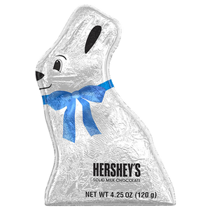 Hershey's Solid Milk Chocolate Bunny - 4.25-oz. - Visit www.allcitycandy.com for great candy, service and delicious treats.