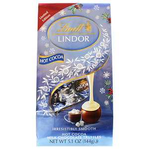 Lindt Lindor Hot Cocoa Milk Chocolate Truffles – 5.1 oz. Bag | Limited Edition Holiday Flavor - Visit www.allcitycandy.com for great candy, service and delicious treats.