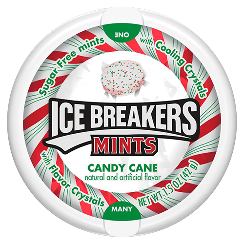 All City Candy Ice Breakers Candy Cane Mints - 1.5 oz Christmas Hershey's For fresh candy and great service, visit www.allcitycandy.com