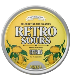 Iconic Retro Sours Citrus  - For fresh candy and great service, visit www.allcitycandy.com