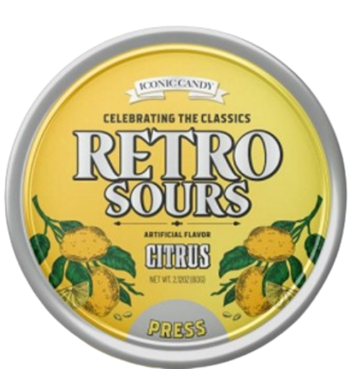 Iconic Retro Sours Citrus  - For fresh candy and great service, visit www.allcitycandy.com