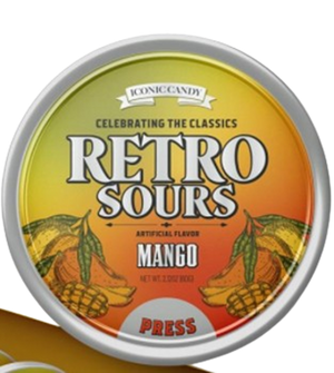 Iconic Retro Sours Mango - For fresh candy and great service, visit www.allcitycandy.com