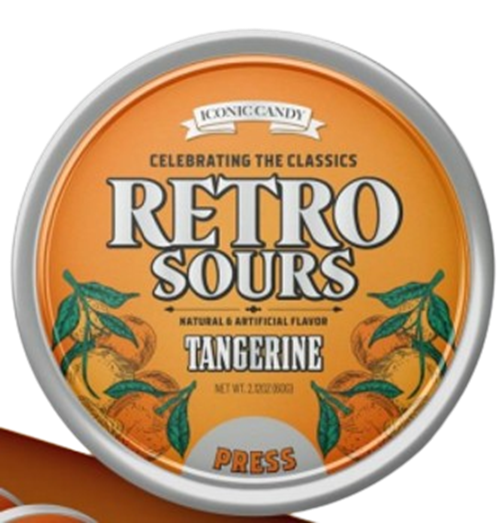 Iconic Retro Sours Tangerine - For fresh candy and great service, visit www.allcitycandy.com