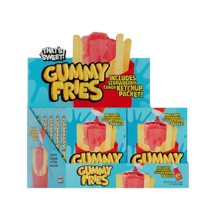 That's Sweet Gummy Fries with Ketchup 3.35 oz. Box visit www.allcitycandy.com for sweet candy treats.