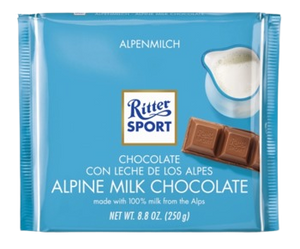 Ritter Sport Alpine Milk Chocolate 8.8 oz.