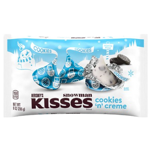 Hershey's Snowman Kisses Cookies n Creme 9 oz. Bag - For fresh candy and great service, visit www.allcitycandy.com