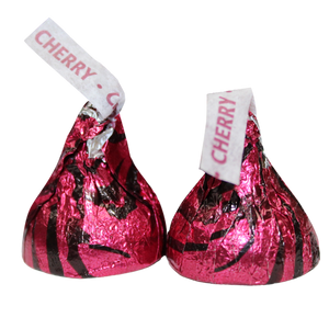 For fresh candy and great service, visit www.allcitycandy.com - Hershey's Kisses Milk Chocolate Cherry Cordial 4 lb. Bag