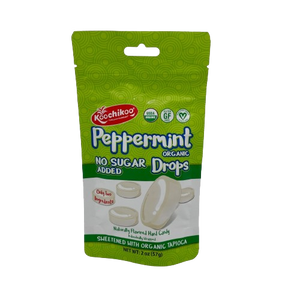 Koochikoo No Sugar Added Organic Peppermint Drops 2 oz. Bag