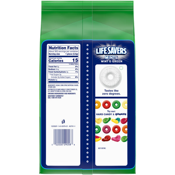 Lifesavers Wint O Green Mints 44.93 oz. Bag Party Size - All City Candy