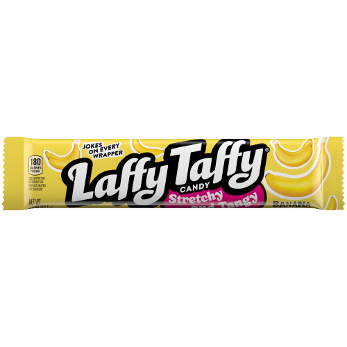 All City Candy Laffy Taffy Stretchy & Tangy Banana Candy Bar 1.5 oz. 1 Bar Candy Bars Ferrara Candy Company For fresh candy and great service, visit www.allcitycandy.com